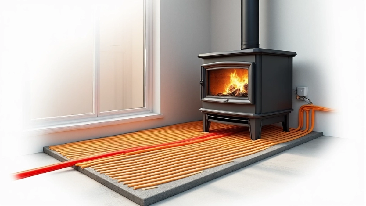 Piec na pellet ogrzewanie podłogowe schemat