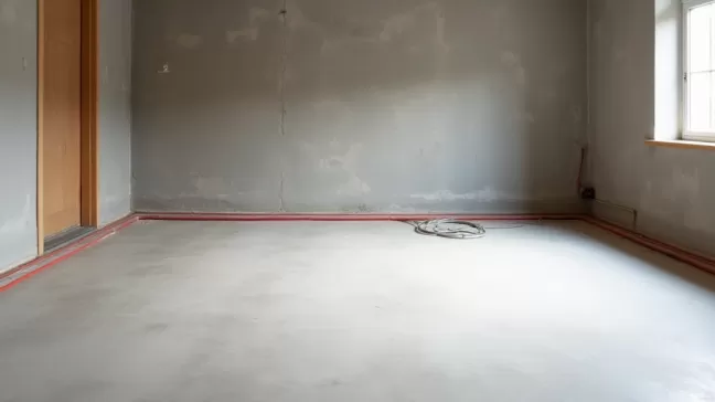 Grubość wylewki w garażu z ogrzewaniem podłogowym