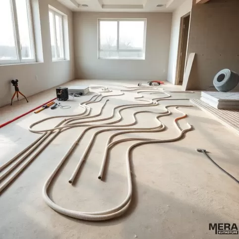 montaż ogrzewania podłogowego