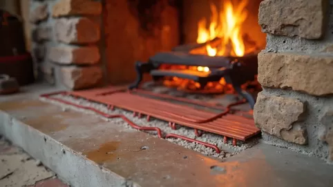 Ogrzewanie podłogowe pod kominkiem