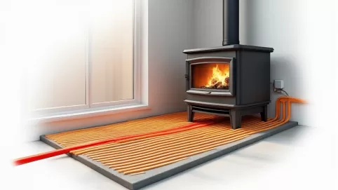 Piec na pellet ogrzewanie podłogowe schemat