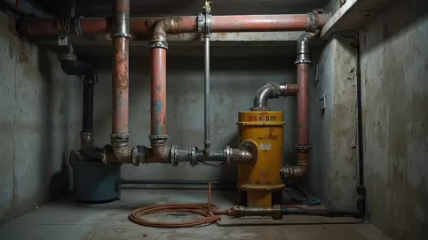 Wymiana rur centralnego ogrzewania w bloku