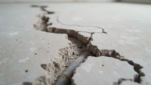 Pęknięcia wylewki ogrzewanie podłogowe