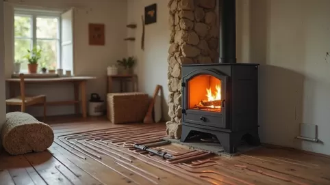 piec na pellet ogrzewanie podłogowe